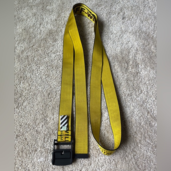 ✨GENUINE✨OFF-WHITE Industrial Belt in YELLOW and BLACK - Picture 6 of 6
